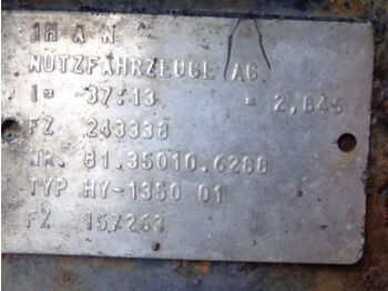 Διαφορικό για Φορτηγό MAN HY - 1350 all ratios 2.85 ; 3.08 ; 2.71 ; 3.7 . 81350106134, 813: φωτογραφία 5 Διαφορικό για Φορτηγό MAN HY - 1350 all ratios 2.85 ; 3.08 ; 2.71 ; 3.7 . 81350106134, 813: φωτογραφία 5