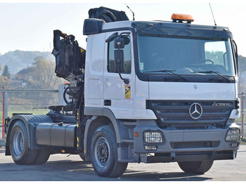 Φορτηγό με γερανό, Τράκτορας Mercedes-Benz ACTROS 1844 * Sattelzugmaschine *HIAB 330-5/FUNK: φωτογραφία 3