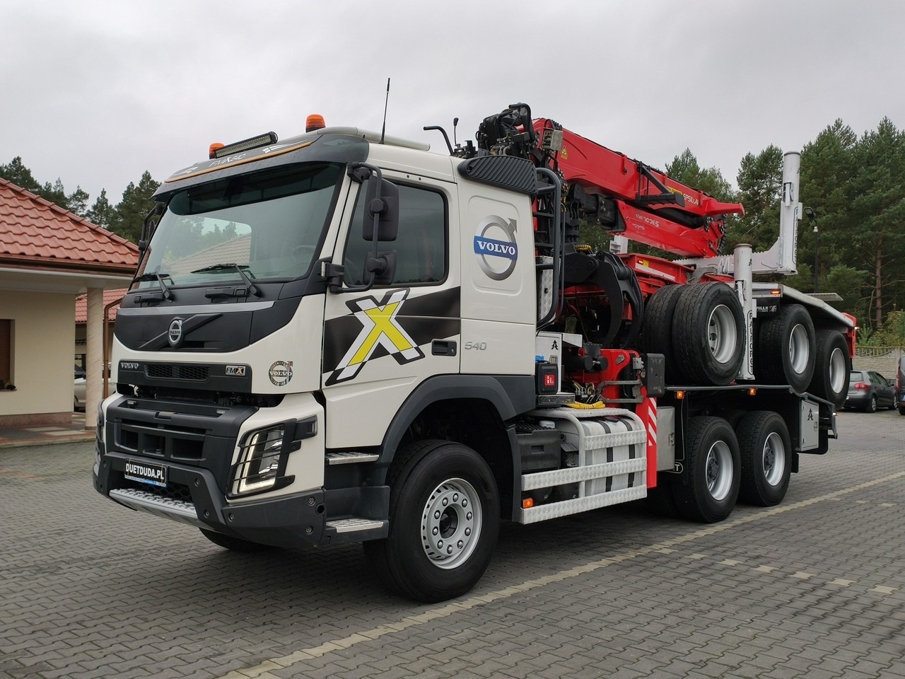 Φορτηγό ξυλείας Volvo FMX 540 6x4 RETARDER PALFORET EPSILON S300L Do Drewna: φωτογραφία 37