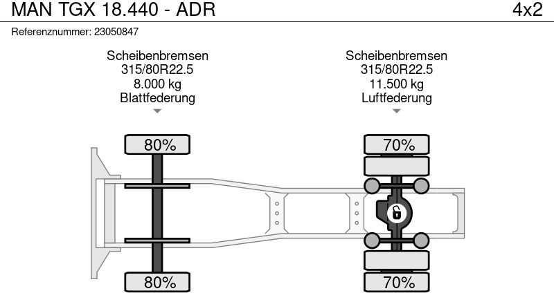 Τράκτορας MAN TGX 18.440 - ADR: φωτογραφία 12