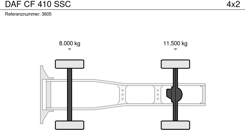 Τράκτορας DAF CF 410 SSC: φωτογραφία 17