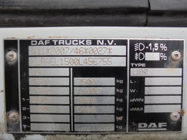 Όχημα εκκένωσης βόθρων DAF LF 180 FA: φωτογραφία 20