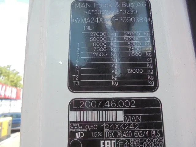 Τράκτορας MAN TGX 26-420 XL EUR6: φωτογραφία 17