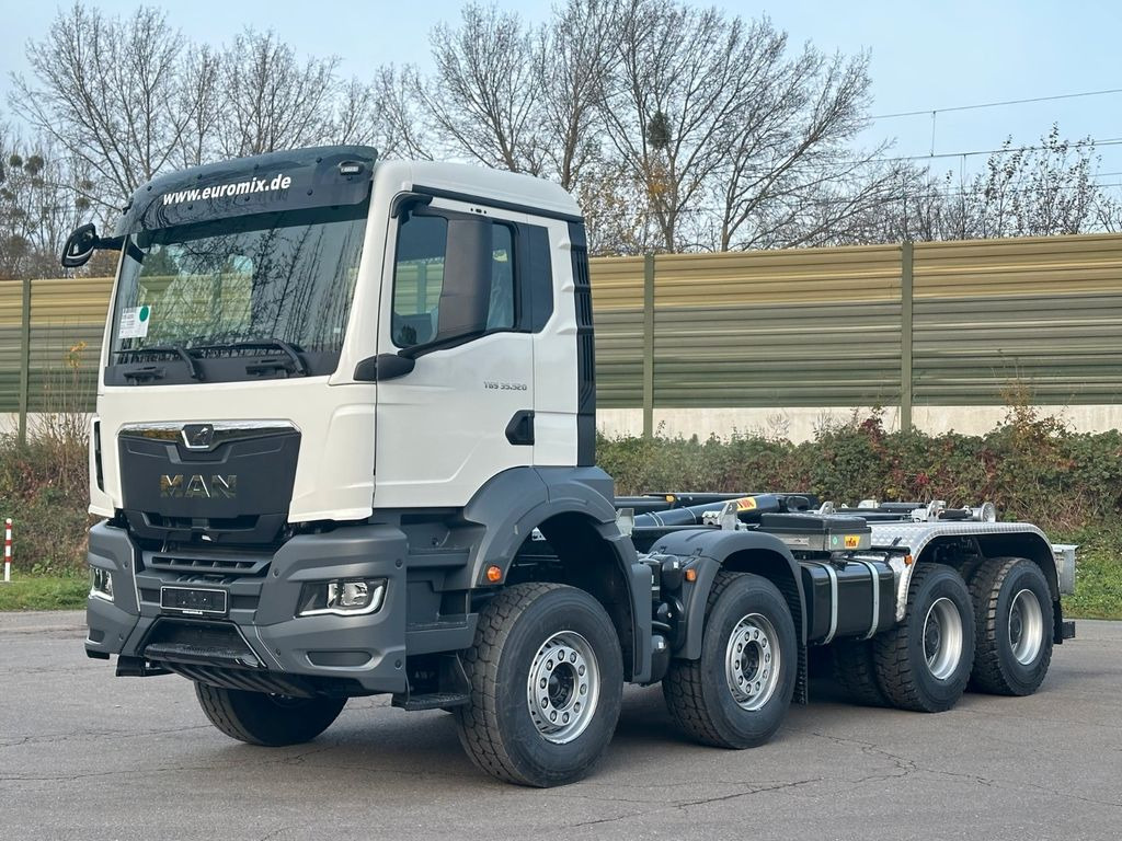 Καινούριο Φορτηγό φόρτωσης γάντζου MAN TGS 35.520 8x4 Euro6e Hyva 26-55 Abrollkipper: φωτογραφία 10