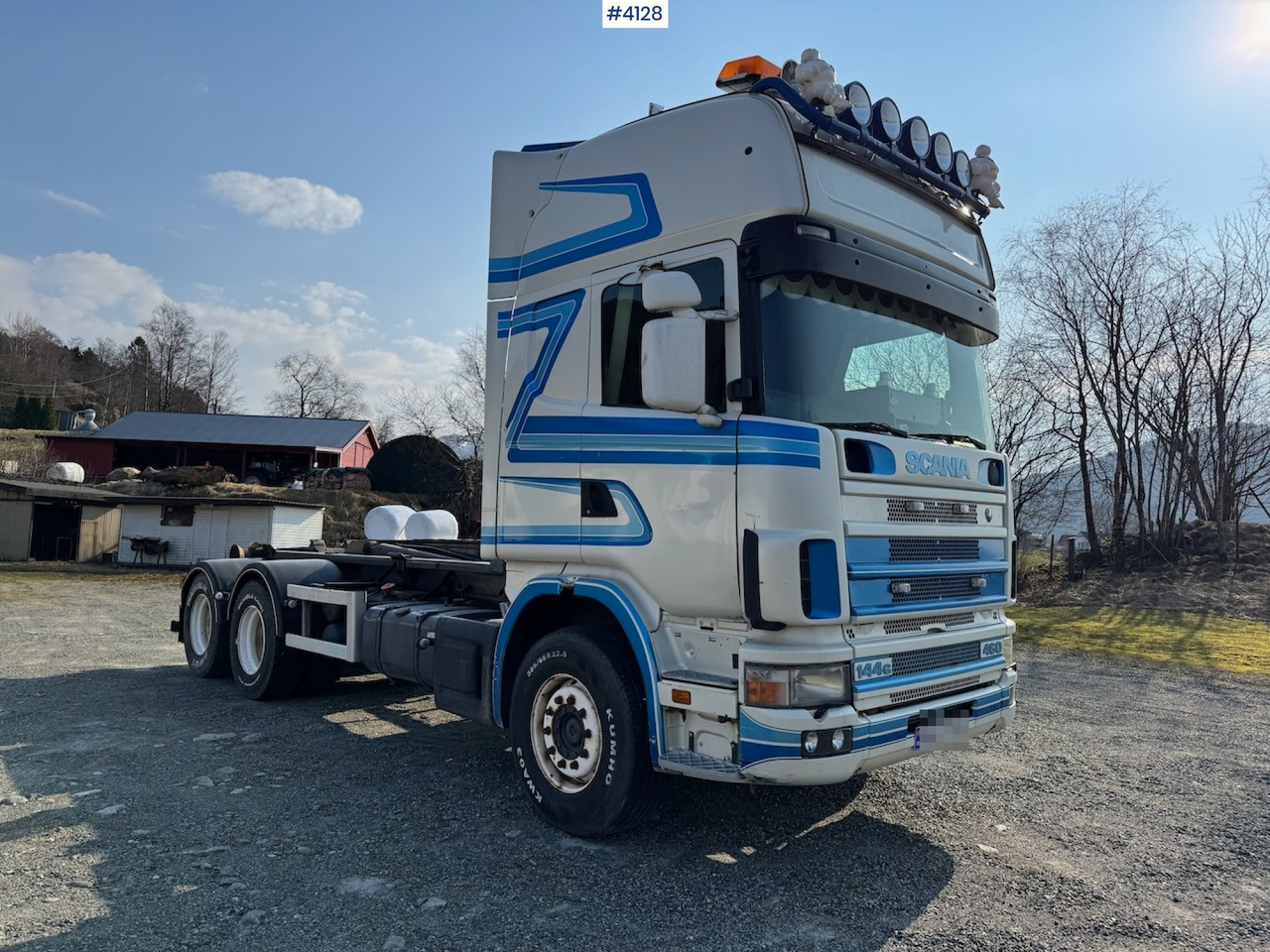 Φορτηγό φόρτωσης γάντζου 1999 Scania R 144G Hooklift: φωτογραφία 1