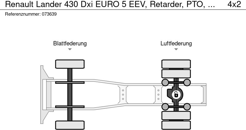 Τράκτορας Renault Lander 430 Dxi EURO 5 EEV, Retarder, PTO, ADR: φωτογραφία 13