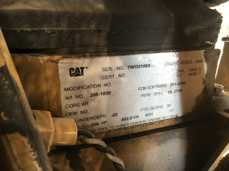 Βιομηχανική γεννήτρια Caterpillar 3456 GENERATOR 455KVA USED: φωτογραφία 7