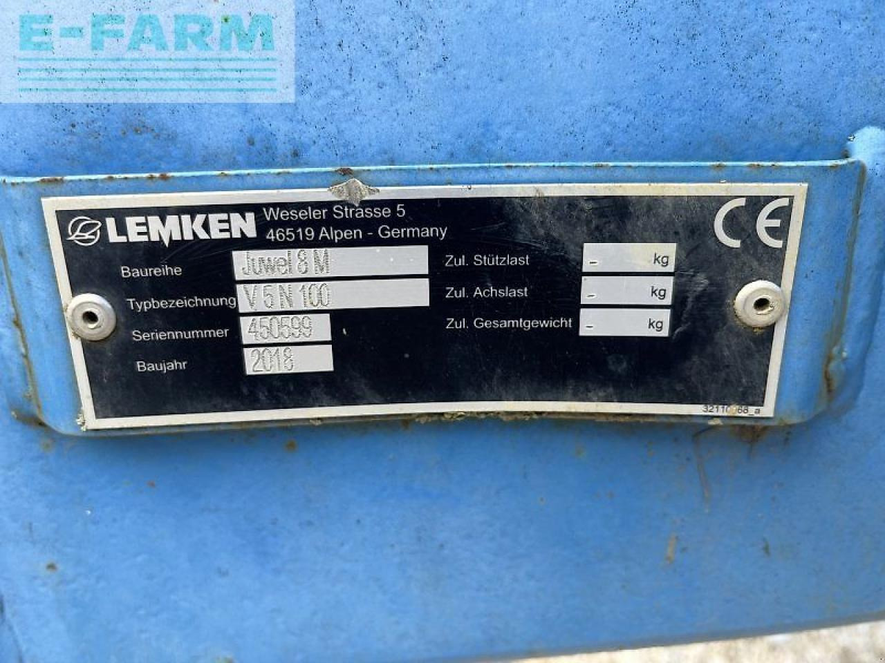 Άροτρο Lemken juwel 8 m v5n 100 preis reduziert !!!: φωτογραφία 9