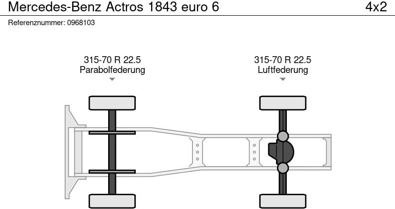 Τράκτορας Mercedes-Benz Actros 1843 euro 6: φωτογραφία 14