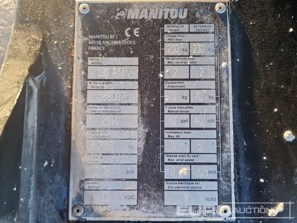 Πλατφόρμα εναέρια 2010 Manitou 180ATJ: φωτογραφία 36