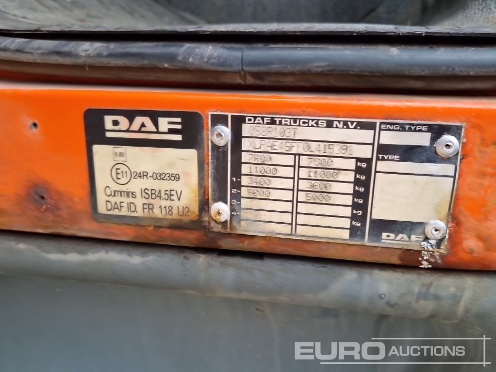 Φορτηγό κόφα DAF LF 45.160: φωτογραφία 43